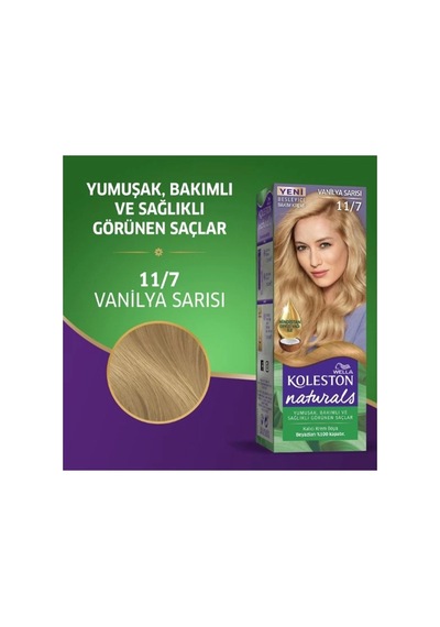 Hubrendy Tedarik Naturals Saç Boyası Vanilya Sarısı 11/7