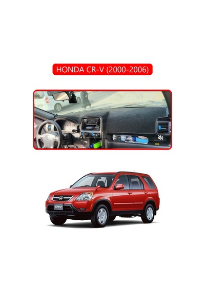 Honda Cr-v 2000-2006torpido Koruma Halısı Kırmızı Kenar