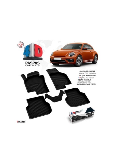 Vw Beetle 4D Havuzlu Paspas 2012 Ve Üzeri A+