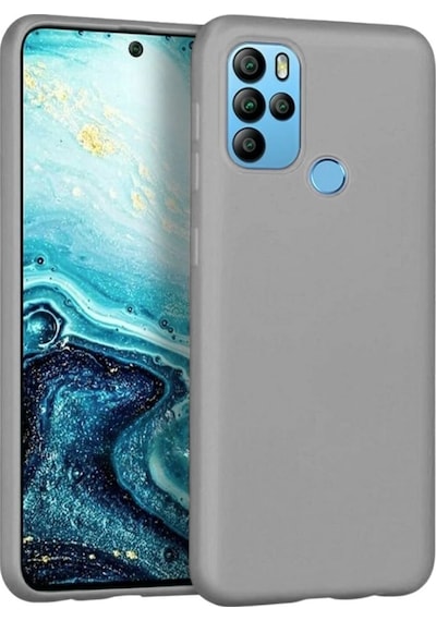 General Mobile GM 21 Pro Uyumlu Silikon Kılıf - Esnek Tam Koruma Pastel Renk Kapak - Gri