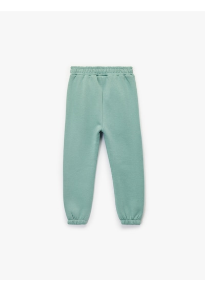 Koton Beli Bağlamalı Cepli Jogger Eşofman Altı Yeşil 6wmb40077tk Yeşil
