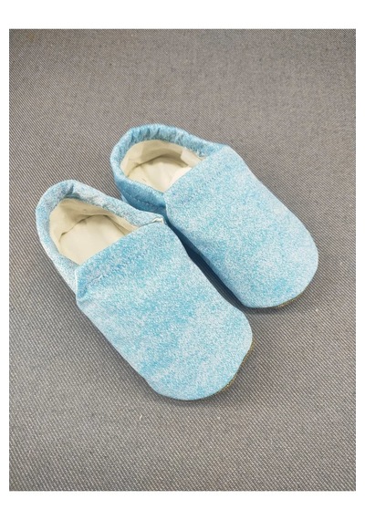 Loove Bebe Bebek Patik Ev Kreş Ayakkabısı Panduf Lastikli Ergonomik Tasarım Koyu Mavi Lacivert
