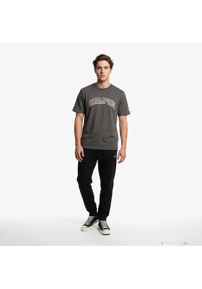 Champion Ss Erkek Haki T-shirt 222629 Çok Renkli