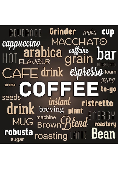 Coffee (Kafe) Yazılı Duvar Kağıdı (359287644)