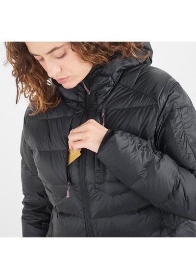 Salomon Elıxır Ultra Down Parka W Siyah Siyah