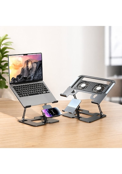 Venandin Hldcldk-001 Cooldock Notebook Soğutucu Telefon Standlı Metal