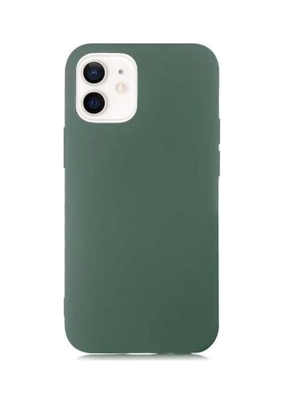 Apple Uyumlu iPhone 12 Ve 12 Pro Model Lansman Kılıf, İçi Kadife , Yüksek Kalite, Leke Tutmayan Haki