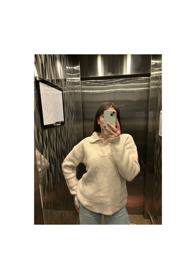 Genel Markalar Kadın Krem Basic Oversize Polo Yaka Yarım Pat Düğmeli Triko Kazak-27aj002 Krem 923050279 Krem Genel Markalar Kadın Krem Basic Oversize Polo Yaka Yarım Pat Düğmeli Triko Kazak-27aj002 Krem 923050279 Krem