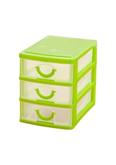 Plastik 3 Çekmeceli Mini Dikiş Kutusu Asorti Çok Renkli - 879310805 Çok Renkli