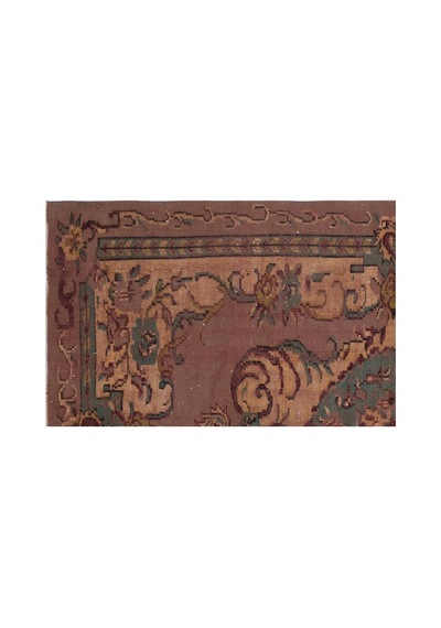 El Dokuması Vintage Yün-pamuk Naturel Halı 27404 175 X 275 Cm Çok Renkli