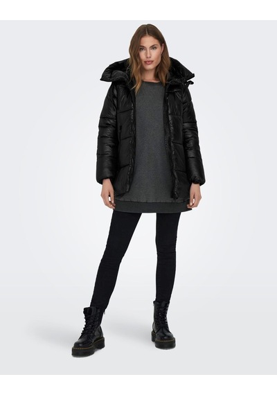 Pikka Online Only Kapüşonlu Puffer Siyah Kadın Mont 15304773 001