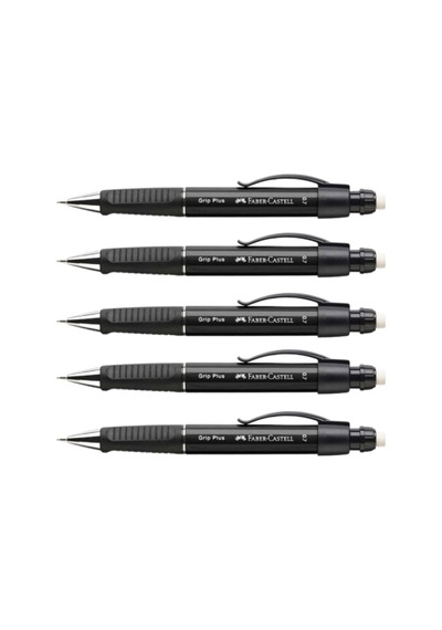 Faber Castel Grıp Plus 0,7 Black 5adet Siyah