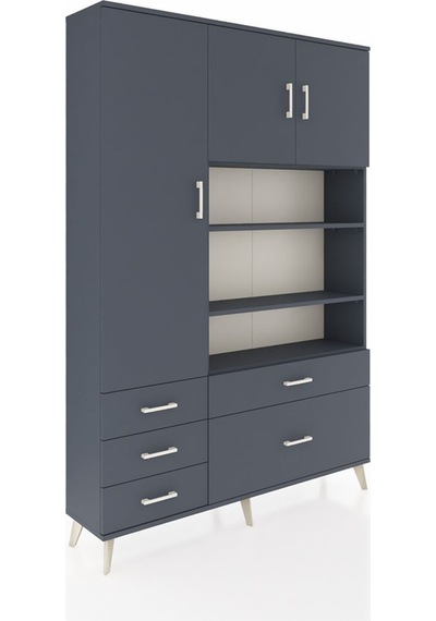 Arges Dolap 9 Raflı 5 Çekmeceli 3 Kapaklı 132x30x195 Antrasit-antrasit/antrasit Antrasıt/antrasıt Arges Dolap 9 Raflı 5 Çekmeceli 3 Kapaklı 132x30x195 Antrasit-antrasit/antrasit Antrasıt/antrasıt