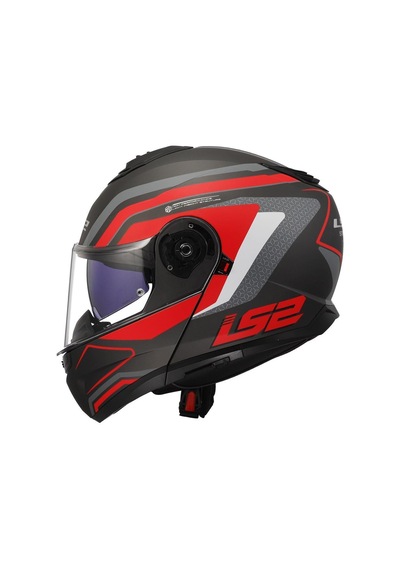 Ls2 Strobe 2 Phantom Mat Tıtanıum Gri Kırmızı Kask Renkli
