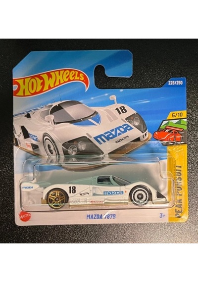 Hot Wheels 2026 Mazda 787b Beyaz Mavi 1:64 Metal Model Yarış Arabası 226/250