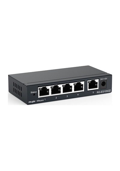 Reyee Rg-es105gd 5 Portlu, 10/100/1000 Gigabit, Tak Çalıştır Switch, Metal Kasa