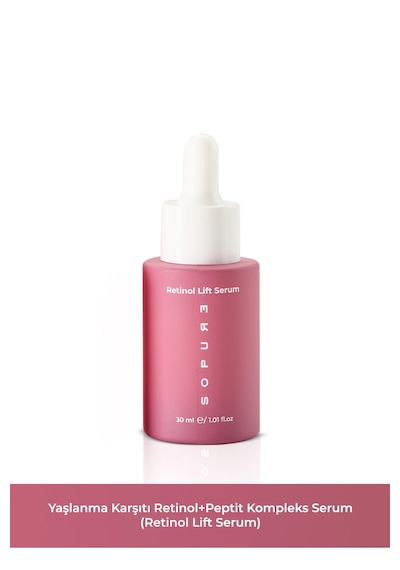 Retinol Lift Serum-kırışıklık Karşıtı %0.3 Retinol Ve Peptit İçeren, Leke Ve Yaşlanma Karşıtı Gece Bakım Serumu-30 Ml