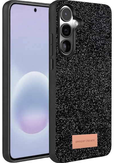 Cosmotex Onegif Samsung Galaxy A37 5g Bright Simli Kapak - Siyah Sıyah