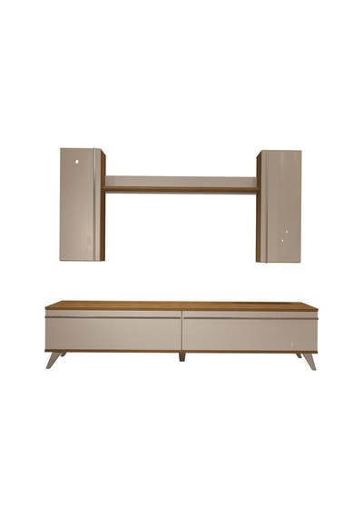 Decoraktiv Eko 7 Mdf Std Retro Tv Ünitesi Tv Sehpası Pera - Beyaz
