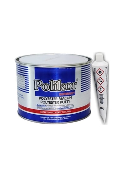 Polikor Polyester Çelik Macun 400gr Piyasanın En Iyisi Polikor