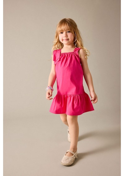 Defacto %100 Pamuk Askılı Poplin Elbise Kız Bebek H6743a526hspn178 Pembe-pn178