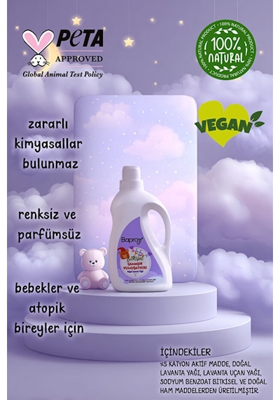 Baproy Bebek Yumuşatıcı + Biberon Temizleyici + Çamaşır Detarjanı
