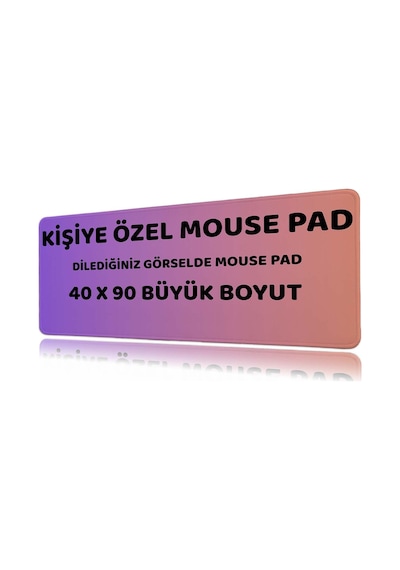 Kişiye Özel 40x90 Mouse Pad Fotoğraf Baskılı Xxl Oyuncu Klavye Mousepad Kaymaz Masa Pedi Beyaz