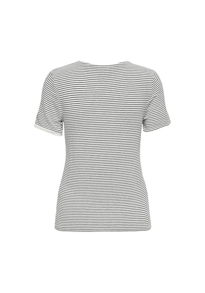 Only Onltine S/s O-neck Top Jrs Kadın T-shirt 15315406 Beyaz - Siyah