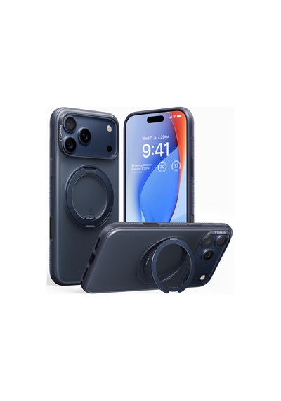 Torras Apple iPhone 17 Pro / 18 Pro Uyumlu O Stand R Fitness Serisi Magsafe Kılıf Lacivert