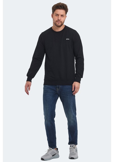 Slazenger Orvar In Erkek Siyah Sweatshırt Siyah