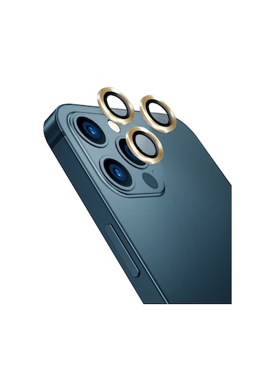 Apple Uyumlu   iPhone 11 Pro Go Des CL-10 Kamera Lens Koruyucu Gold