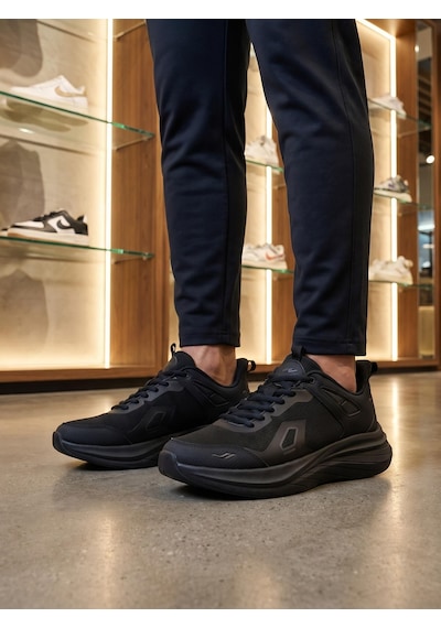 Lescon Zoom 4 Air Mesh Siyah Erkek Spor Ayakkabı
