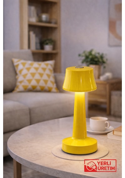 Zenlight Metal Dokunmatik Şarjlı Masa Lambası 320-2 Sarı
