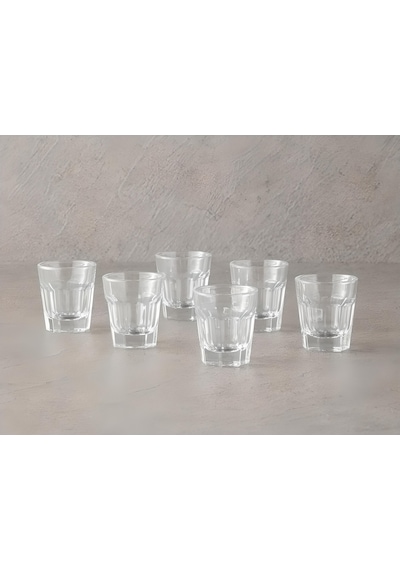 Mona Cam 6'lı Bardak 45 Ml Şeffaf