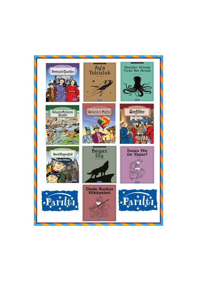 -hediyeli- Parıltı Aya Yolculuk 10 Kitap Dünya Klasikleri Seti 4. Ve 5.sınıf