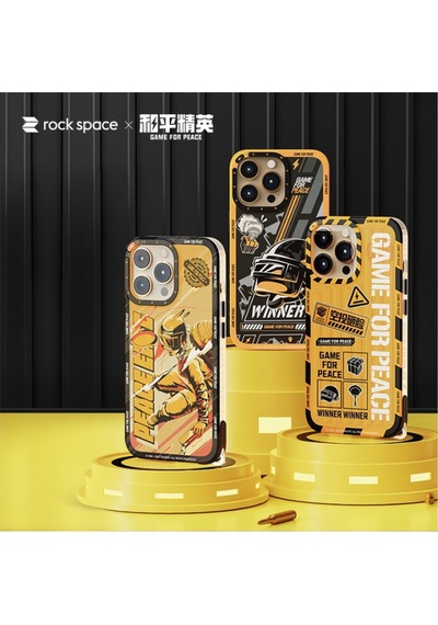 Rock Space Apple Uyumlu iPhone 13 Pro Peace Elite Serisi Kılıf Siyah Pubg Siyah