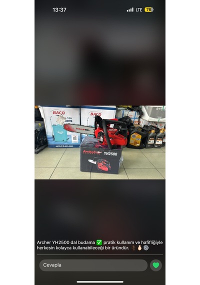 Yh2500 Dal Budama Testere