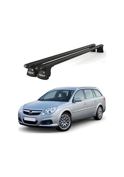 Trio-ıı Opel Vectra Kombi 2003-2008 Uyumlu Siyah Kilitli Ara Atkı 120cm Port Bagaj Tavan Barı