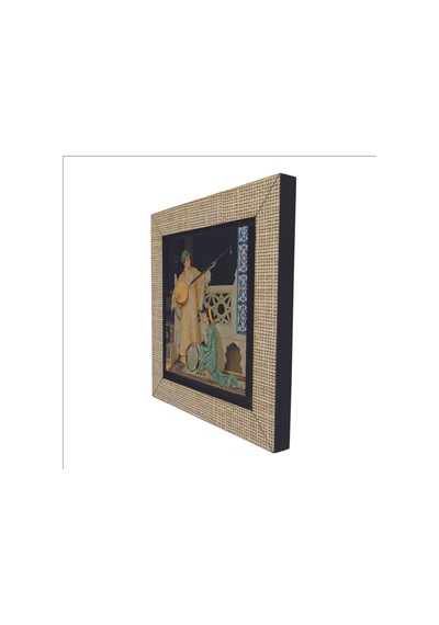 İki Müzisyen Kız Osman Hamdi Bey, 1880 Baskılı Mdf Magnet 7x7 233