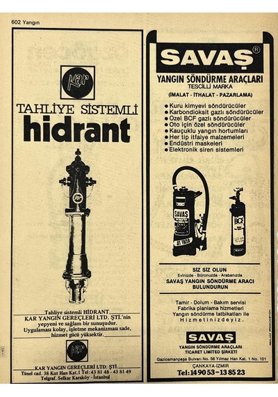 İzmir 1982-1983 Meslek Reklam İlanı Efemera S601