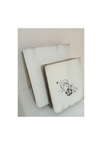 Ev Aksesuar Ahşap Kitap Kutu Seti Beyaz - 627784249 Beyaz