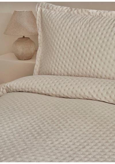 Karaca Home Breeze Soft Çift Kişilik Yatak Örtüsü Takımı Ekru Be