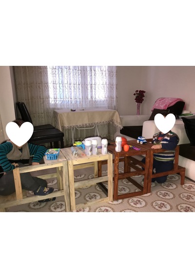 Montessori Tarzı Öğrenme Kulesi Learning Tower Ahşap