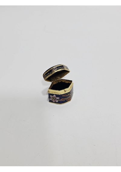 Antika Cloisonne Minyatür Kutu 3x2,1cm 108