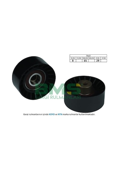 BMS 106 Alternatör V Kayış Gergi Rulmanı 17×65×29 Aveo Kalos Lacetti Daewoo Lanos-Nubira