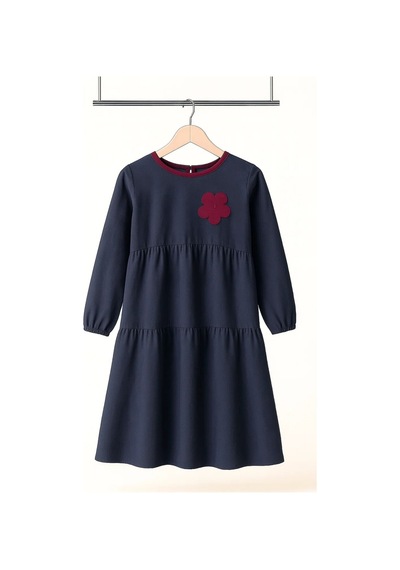 Angel&co. Girls Clothing Lacivert Mevsimlik Pamuk Kız Çocuk Midi Elbise Lacivert Lacivert Angel&co. Girls Clothing Lacivert Mevsimlik Pamuk Kız Çocuk Midi Elbise Lacivert Lacivert