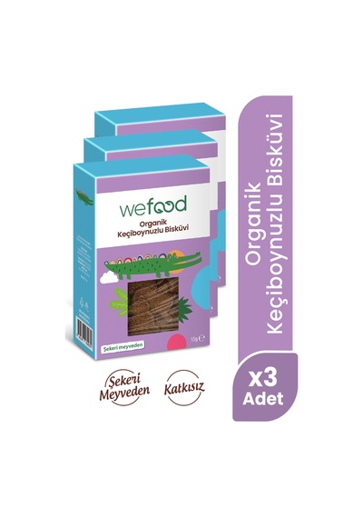 Kids Organik Keçiboynuzlu Bisküvi 55 Gr 3'lü