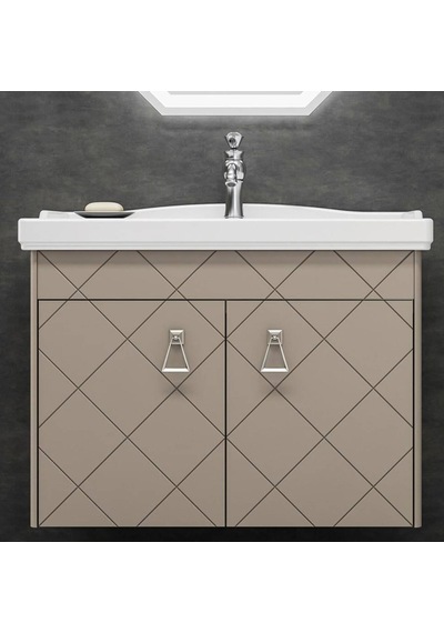Orka - Dream 105 Banyo Dolabı Takımı Parlak Cappucino - 5000219- Diğer Orka - Dream 105 Banyo Dolabı Takımı Parlak Cappucino - 5000219- Diğer
