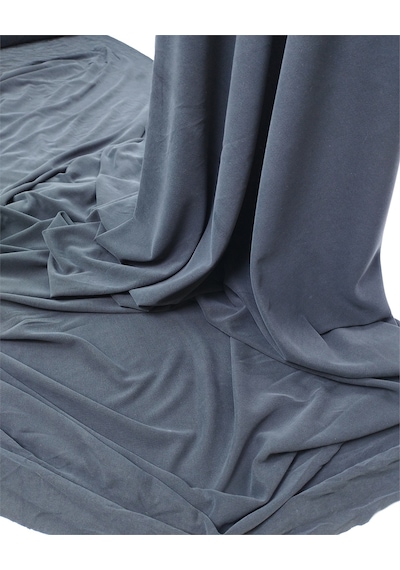 Taşlanmış Lacivert Renkte Yumuşak Esnek Dökümlü Jarse Kumaş Elbiselik & Bluzluk 170x225cm-12624