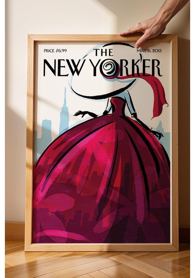 The New Yorker Çerçeveli Tablo May 6 2013 - City Flair Şehir Havası Tablosu